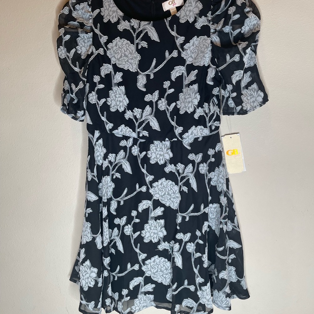 GB Girls size 12 layered flowy floral dress.